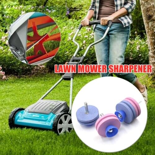 2/4 Layer Lawn Mower Faster Blade Sharpener Power Drill Universal Grinding Wheel Garden Kit Power Drill Universal Garden Tools