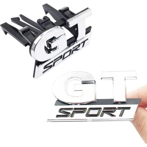 3D Car-styling Sticker ABS GT SPORT Front Grille Badge Emblem Sticker For Volkswagen Polo Golf Touran Bora Passat B5