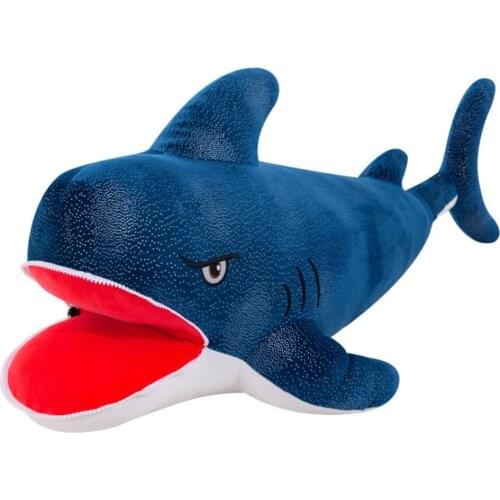 Aquarium animal ferocious shark children plush toy sea animal kits stuffed toy birthday gift Zipper mouth