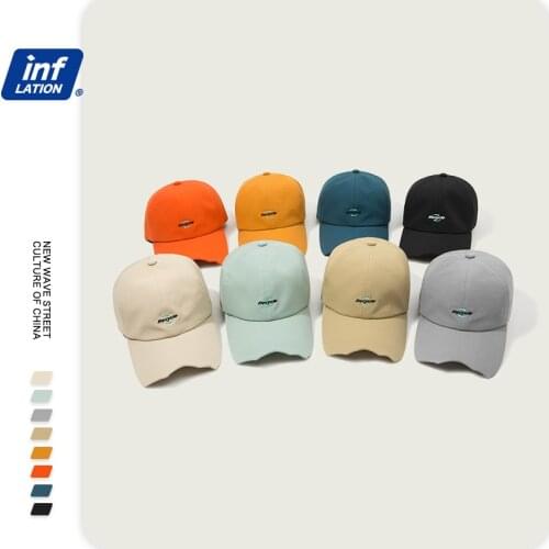 INFLATION Fashion Men Hats Casual Baseball Cap One Size Snapback Adjustable Baseball Cap Men Summer Baseball Caps 187CI2020