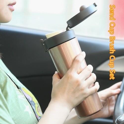Ceramic lining vacuum thermos bottle coffee milk car business vacuum cup
