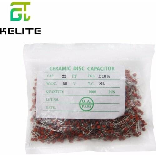 1000 PCS 22pF/50V DIP-2 Ceramic capacitors 50V 22pF 220/50V