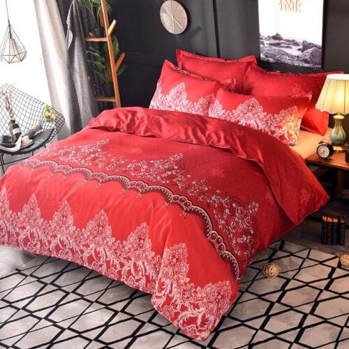 40Home Textile Comforter Couple Bedding Sets Luxury Duvet Covers Edredon Pillowcase Soft Bedspread for Bed Set Adult Bedclothes