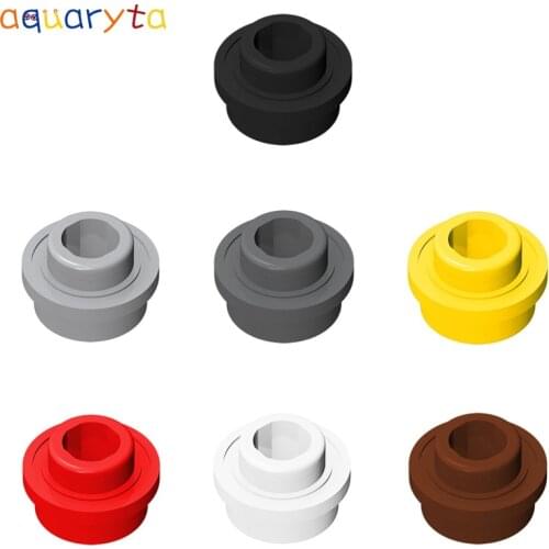 Aquaryta 100pcs Building Blocks Parts Bricks Plate Round 1x1 with Open Stud Compatible 85861 28626 DIY Educational Toys for Teen