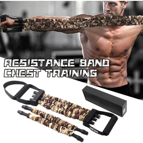 Latex Chest Expander Pull Stretcher Elastic Bands Adjustable Chest Expander for Home Gym Muscle Training Exerciser