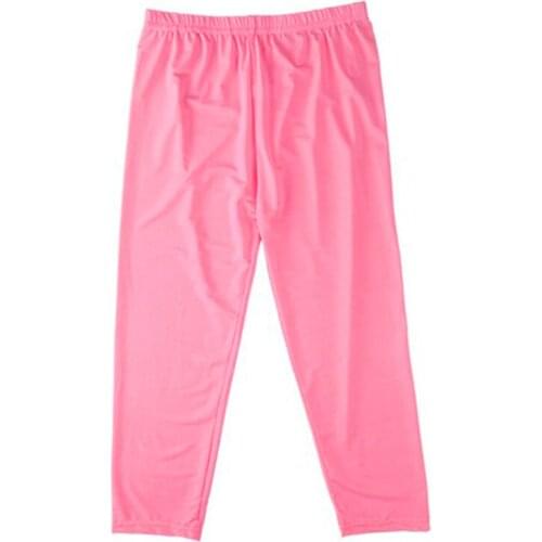 Summer Women Calf Length Leggings One Size Ice Silk Leggings Stretch Thin Fashion Candy Color Casual High Waist Fitness Legging