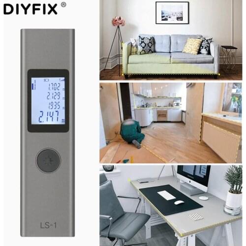 LS-1 Mini Laser Rangefinder Handheld Portable LCD Digital Laser Distance Meter Laser Range Finder High Precision Measuring Tool