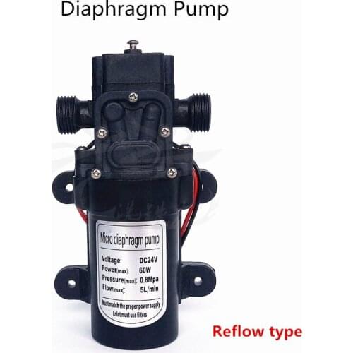DC 12V/24V 60W Micro Diaphragm Water Pump Self-priming Booster Pump Automatic Switch For Home Garden Spray Reflow Type