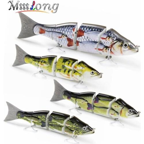 Mmlong 15cm Patent Special Group Fsih Fishing lure 4 Parts Strong Metal Jointed Swimbait 52g Artificial Crankbait Fishing Lures