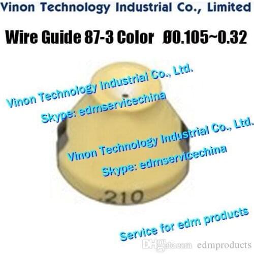 D=0.155mm Wire Guide 87-3 Color 0206103, 3081420 edm Lower Diamond Wire Guide S103 0.155mm J03641A for AQ,A,AP,EPOC wire-cut edm