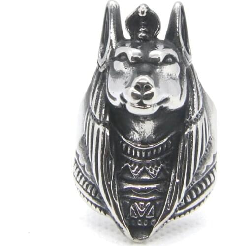 Support Dropship Newest Wolf Man Ring 316L Stainless Steel Fashion Jewelry Wolf Soldier Ring