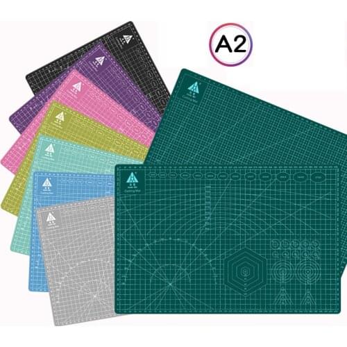 60*45cm A2 Cutting Board Cameo Mat Grid Line Self-healing Board Craft Card Multi-color Double-sided Desktop Cutting Pad Cricut