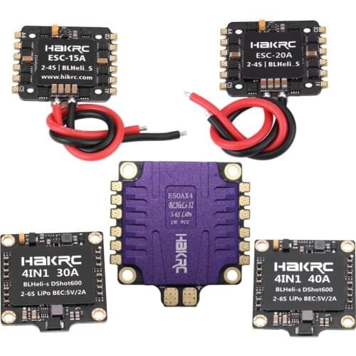 HAKRC 15A/20A/30A/40A/50A 4In1 50A 3-6S BLHeli_32 5V 3A BEC Dshot1200 Mini Size ESC for DIY Quadcopter FPV Racing Drone