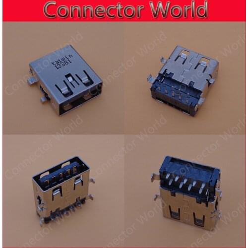 Commonly Used Replacement Right Angle USB 3.0 Jack Port, 9 Pins Type-A USB Female Connector for Asus Acer Lenovo Ultrabook