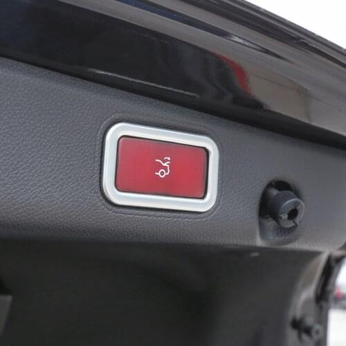 Car Styling Trunk Switch Button Frame Decoration Sticker Trim For Mercedes Benz E Class W213 2016-18 Electric Tail Box Decals