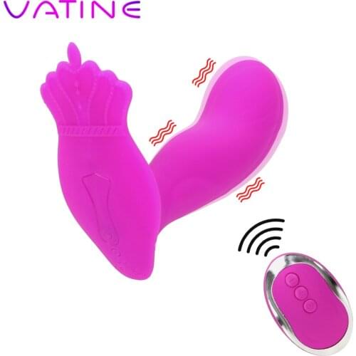 VATINE Wearable Invisible Vibrator Wireless Remote Control 10 Speed Vaginal Massage Clitoris Stimulator Sex Toy for Women