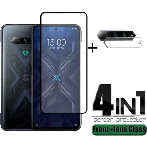 2PCS Full Cover Glass For Xiaomi Black Shark 4 Pro For Black Shark 4 Pro Tempered Glass Screen Protector For Black Shark 4 Pro