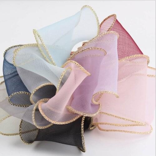 Roasted Side Ribbon High Quality Bows DIY Handmade Material 50 60 MM