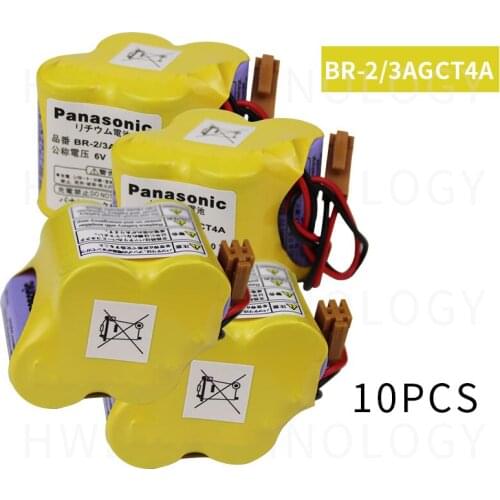 10pack HOT NEW BR-2/3AGCT4A 6v battery PLC BR-2/3AGCT4A lithium-ion batteries with Brown belt hook plug free shipping