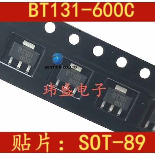 50PCS The bidirectional thyristor BT131 printing BT131 SOT-89-600-c in stock 100% new and original