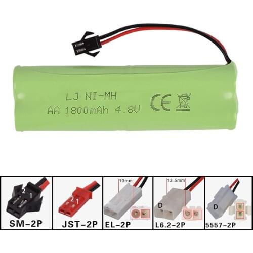 4.8v 1800mah AA NI-MH H Battery Remote control engineering vehicle electric toy robot rc boat High capacity free shipping