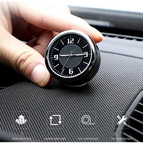 For Tesla Model 3 X Y S Car Clock, Car Luminous Round Quartz Clock, Dashboard Air Outlet, Car Interior Accessories