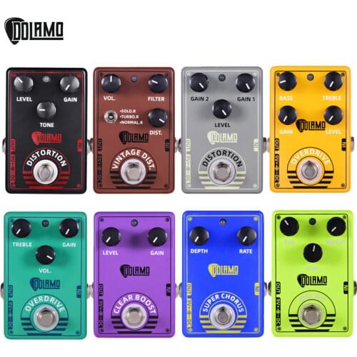 Dolamo D-4 High Gain Distortion Guitar Effect Pedal True British Style guitar pedal with True Bypass for guitar accessories