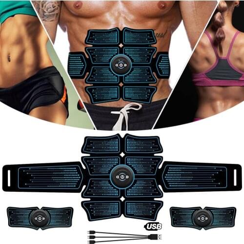 Muscle Electro Stimulator ABS Electrostimulator Abdominal EMS Electric Massager Training Apparatus Gym Sport Fitness Machine