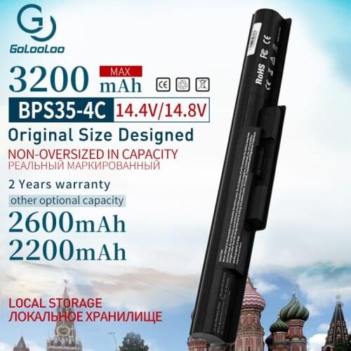 Golooloo 14.8V VGP-BPS35A New Laptop Battery For SONY Vaio Fit 14E 15E SVF1521A2E SVF15217SC SVF14215SC SVF15218SC BPS35 BPS35A