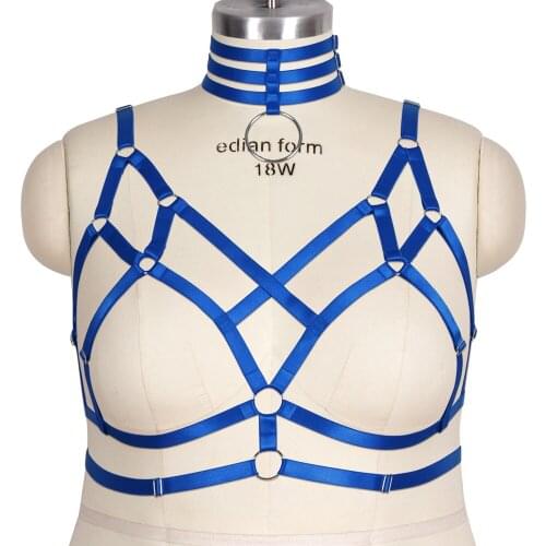 Gothic Costumes Plump Womens Underwear Plus Size Top Harness Sexy Lingerie Body Stockings Garter Belt Bondage Garter Belts