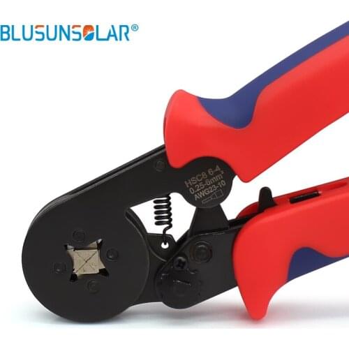 Wire crimping tool HSC8 Cable End-sleeves SOLAR Crimping Plier Ratcheting Ferrule Crimper 0.25-6.0mm2 (24-10 AWG)