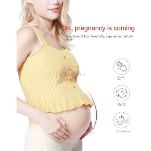 Fake belly fake pregnancy props studio fake pregnant woman simulation photo silicone belly