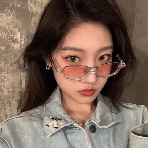 Trendy fashion sunglasses retro small half rim frame Women and Man flat outdooro metal party luxury brand travel eyeglasses