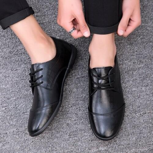 Men Casual Casual Shoes Leather Men Sports Mens Man Shoe Black Zapatos Casuales Para Hombre De Cuero Spring Mens