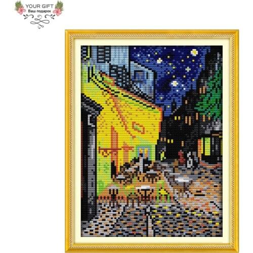 Joy Sunday F164 14CT 11CT Counted and Stamped Home Decoration Coffee Shop Cross Stitch kits