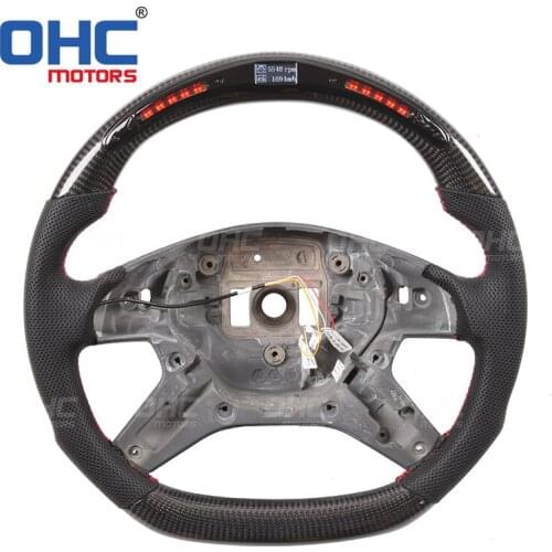 Real Carbon Fiber LED Steering Wheel compatible for Mercedes Benz W204,S204 W212,V212,S212 W463 C E G Class