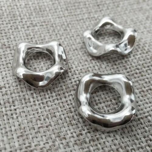 Wrap choker necklace findings earrings charms connector jewelry bracelet pulseras clasps hooks big loops Acrylic Beads spacer