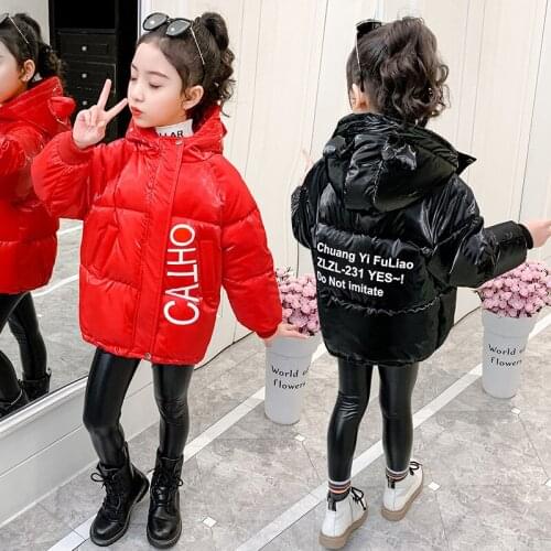 Girls' Coat Babys Kids Down Jacket 2021 Bear Thicken Winter Autumn Top Cardigan Overcoat Long Sleeve Cotton Childrens Clothing