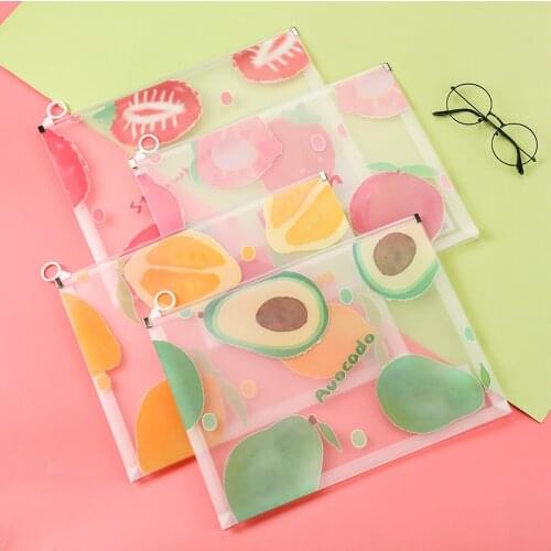 Kawaii A4 File Folder Bag Document File Bag Organizer School Office Stationery Supplies