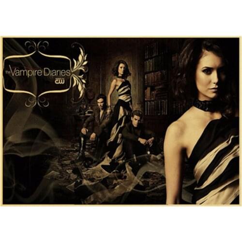 Full Round 5d Diy Diamond Painting "the Vampire Diaries" Diamond Embroidery Cross Stitch Patterns Diamond Mosaic Home Decor Gift