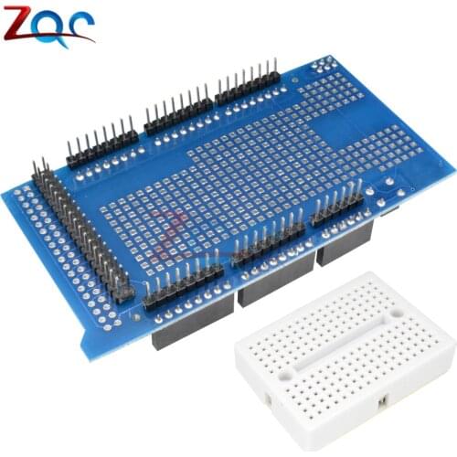 Proto Prototype PCB Shield V3.0 V3 Expansion Development Board + Mini PCB Breadboard For Arduino MEGA ATmega1280/ATMEGA2560