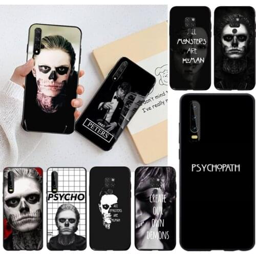CUTEWANAN psychopath evan peters horror Luxury Phone Case for Huawei P40 P30 P20 lite Pro Mate 30 20 Pro P Smart 2019 prime