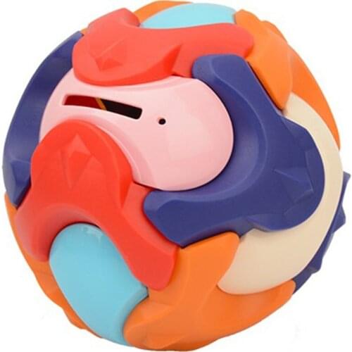 Puzzle Assembled Building Blocks Save Money Ball Intelligence Maze Science And Education Building Blocks Childrens Toys