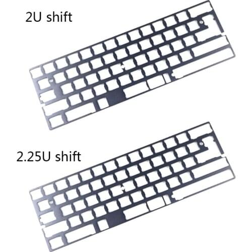 Gray Positioning Board 60% Aluminum Mechanical Keyboard Plate Support GK64 DZ60 GH60 CNC Support Split Spacebar Spacebar