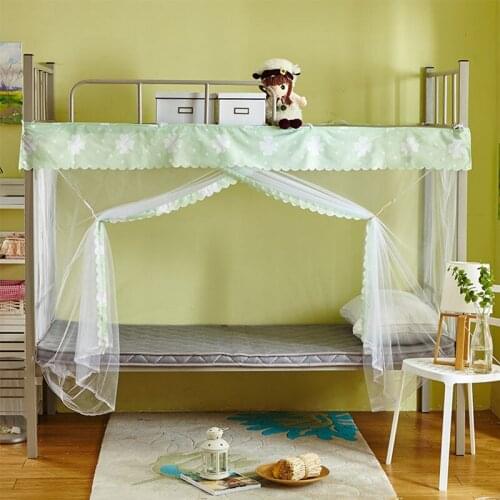 New Bunk Bed Mosquito Net Childrens Room Bedding Summer Student Dormitory Dust-proof Gauze Physical Mosquito Repellent F8444