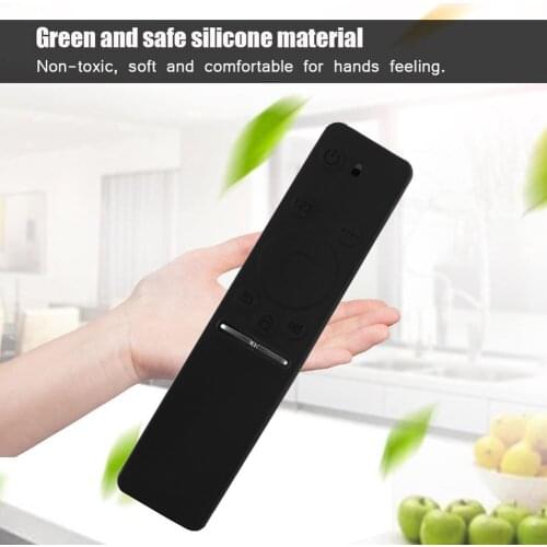 Silicone Shockproof Remote Control Cover for Samsung Smart LCD TV Remote Shockproof Protective Case Black Blue Red