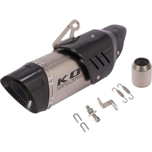 Universal Modified Exhaust Tips Escape Muffler Tube for Motorcycle Dirt Pit Bike Scooter ATV with DB Killer Heat Shield Cover