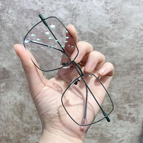 Vintage Square Glasses Frame Women Men Retro Pink Green Eyeglasses Optical Myopia Spectacle Frames Clear Lens Eyewear Oculos