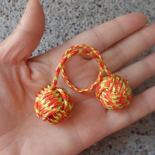Umbrella Rope Braided Baole Beads Monkey Fist Knot Begleri Ball Fingertip Decompression Sports Yo-yo Ball Type