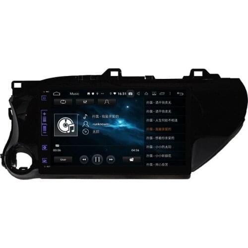 10.1" Android 9.0 PX5 Car Multimedia Player For Toyota Hilux 2016-2018 Car Radio 8 Core Audio Touch Screen Car Stereo DSP GPS